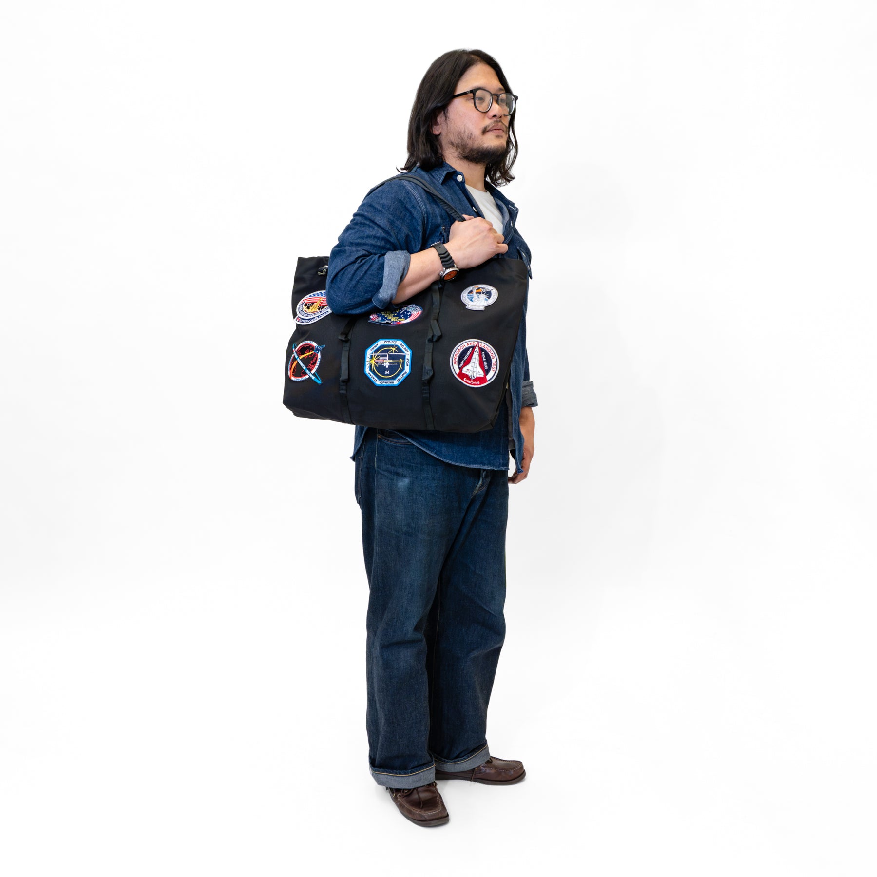 Large Climb Tote with Patches