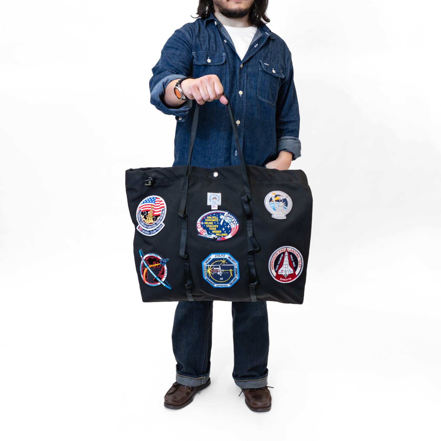 Large Climb Tote with Patches