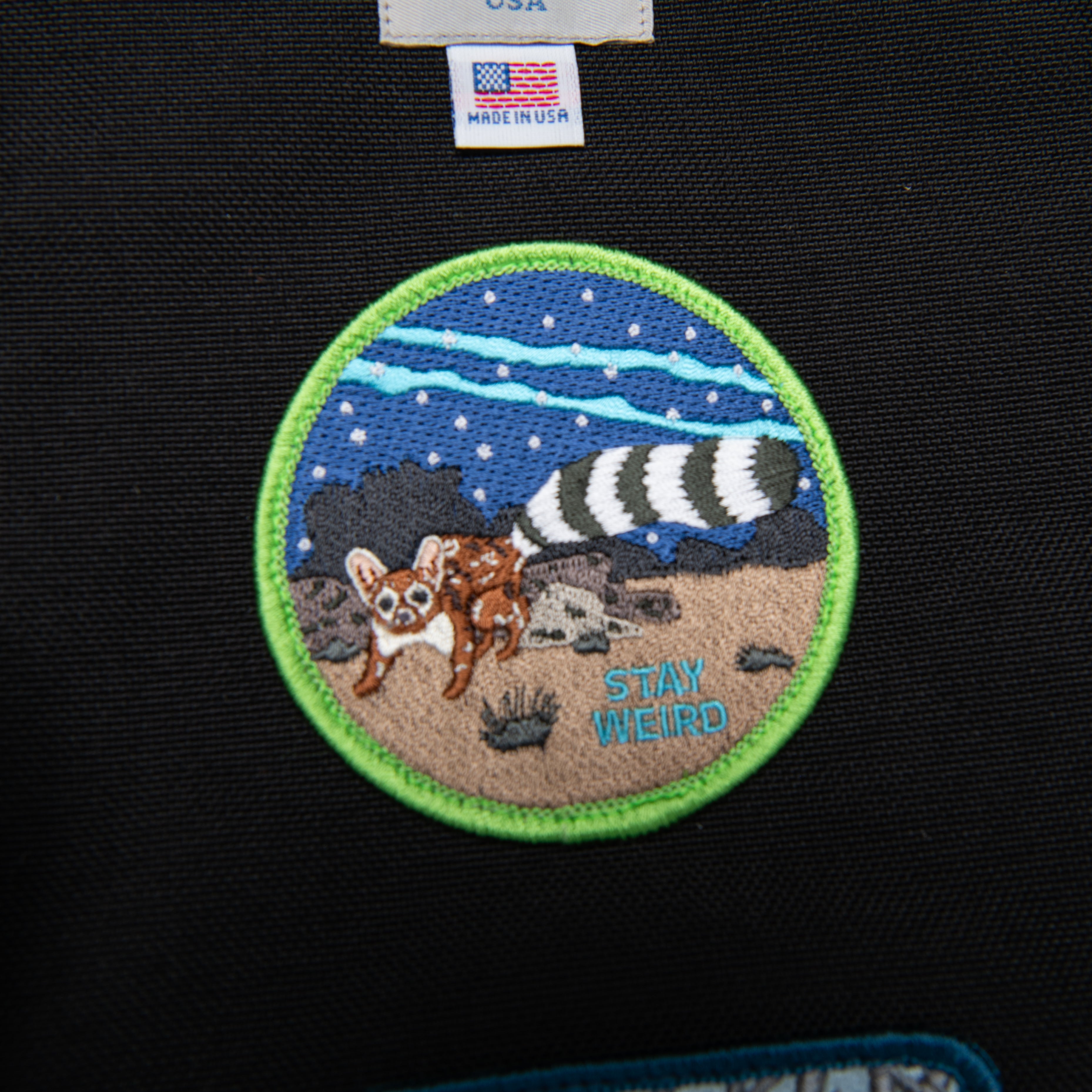 Large Climb Tote with Animal Patches