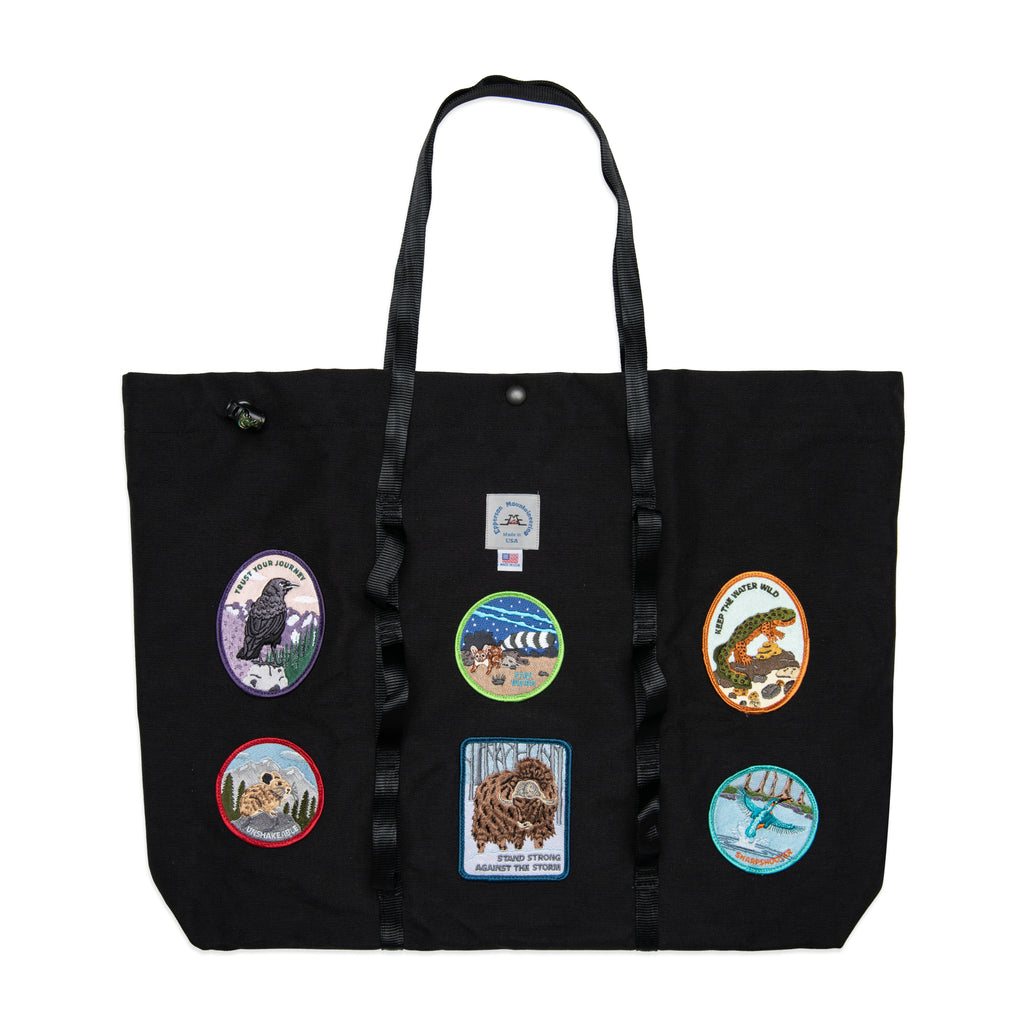Large Climb Tote with Animal Patches